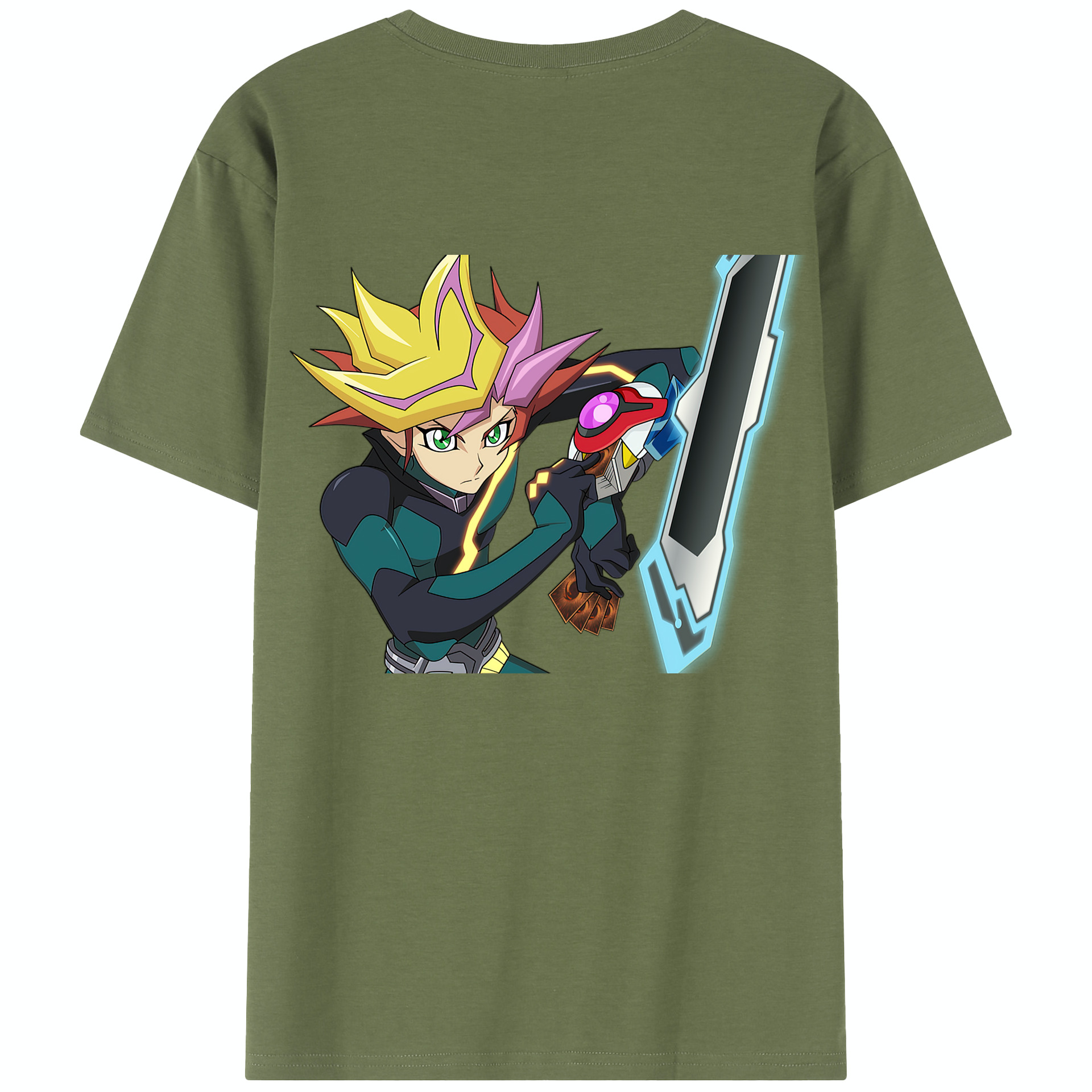 （画像用） 遊☆戯☆王 Yu-Gi-Oh! 綿100％半袖Tシャツ（背面プリント）